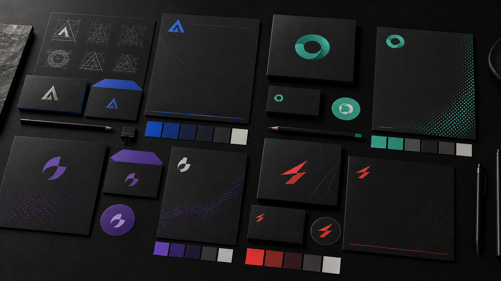 Criação de logotipos e identidades visuais